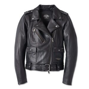 Harley-Davidson Women’s 120th Anniversary Cycle Queen Leather Biker Jacket